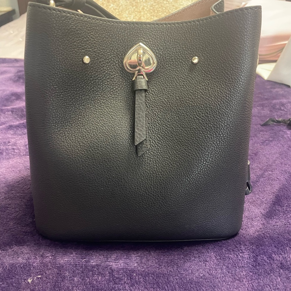 Kate Spade Black Shoulder Bag with Spade Lock